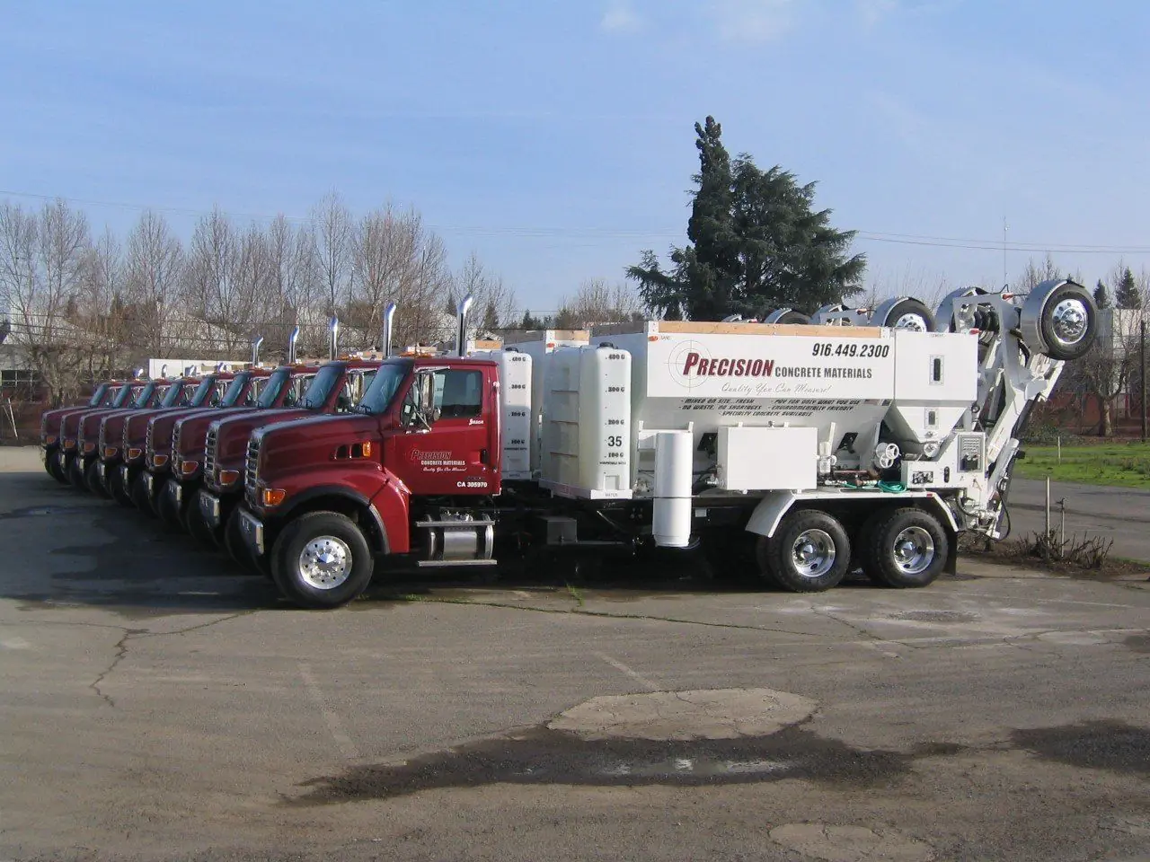 Precision Concrete Materials delivery fleet